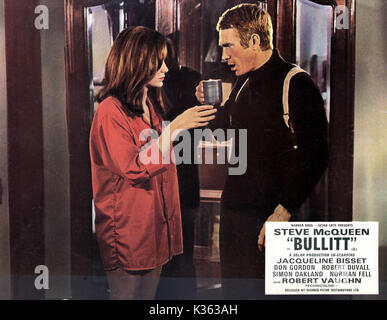 BULLITT Jacqueline Bisset, Steve McQUEEN Date : 1968 Banque D'Images