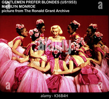 Hommes préfèrent les blondes MARILYN MONROE Date : 1953 Banque D'Images