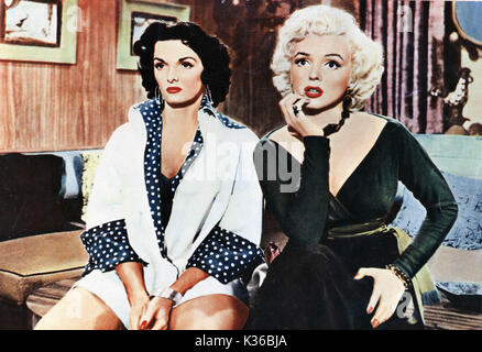 Hommes préfèrent les blondes JANE RUSSELL ET MARILYN MONROE, UN 20E SIÈCLE DE FOX FILM Date : 1953 Banque D'Images