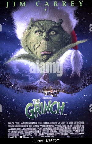 Le GRINCH POSTER DE LA RONALD GRANT ARCHIVE UNE IMAGINE ENTERTAINMENT FILM LE GRINCH UN FILM IMAGINE ENTERTAINMENT Date : 2000 Banque D'Images