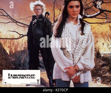 LABYRINTH DAVID BOWIE ET JENNIFER CONNELLY UN HENSON ASSOCIATES Date de production : 1986 Banque D'Images