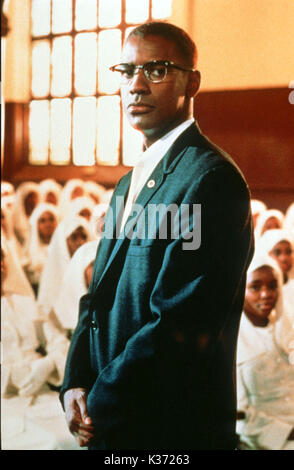 MALCOLM X Denzel Washington Date : 1992 Banque D'Images