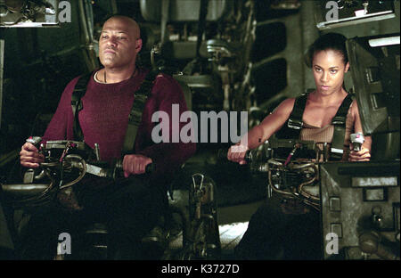 RÉVOLUTIONS MATRICIELLES LAURENCE FISHBURNE ET JADA PINKETT SMITH A WARNER BROS VILLAGE PRODUCTION DE ROADSHOW RÉVOLUTIONS MATRICIELLES LAURENCE FISHBURNE ET JADA PINKETT SMITH A WARNER BROS VILLAGE PRODUCTION DE ROADSHOW date : 2003 Banque D'Images