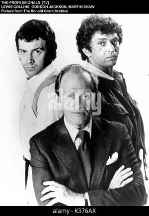 Les professionnels - Lewis Collins, Martin Shaw Gordon Jackson. Date : vers 1980 Banque D'Images