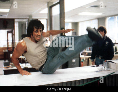 RAMBO : FIRST BLOOD Sylvester Stallone Date : 1982 Banque D'Images