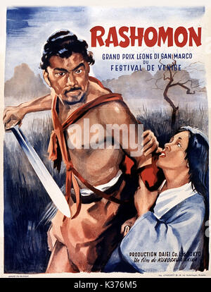 RASHOMON TOSHIRO MIFUNE, MACHIKO KYO Date : 1950 Banque D'Images