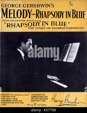 RHAPSODY IN BLUE MUSIC SHEET DANS LE RONALD GRANT ARCHIVE Banque D'Images