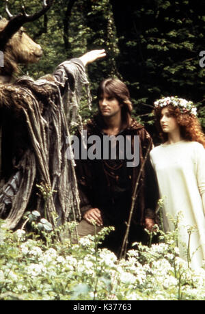 ROBIN DE SHERWOOD MICHAEL PRAED ET JUDI TROTT HEREN le chasseur se marie avec ROBIN ET MARIAN Banque D'Images