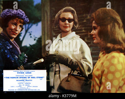 Le PRINTEMPS ROMAIN DE MRS STONE Lotte Lenya, Vivien Leigh et Jill St John Date : 1961 Banque D'Images