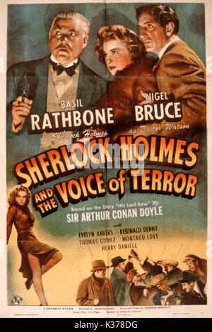 SHERLOCK HOLMES ET LA VOIX DE LA TERREUR UNIVERSAL PICTURES Date : 1942 Banque D'Images