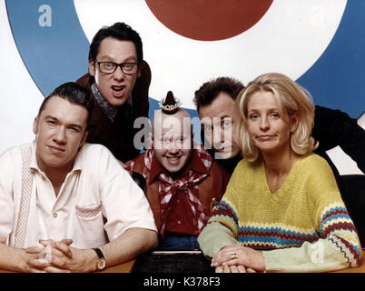 SHOOTING STARS MARK LAMARR, VIC REEVES, GEORGE DAWES , BOB MORTIMER, ULRIKA JONSSON Banque D'Images