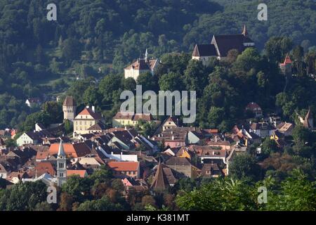 Vieille ville de Sighisoara, Roumanie Banque D'Images