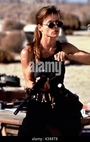 TERMINATOR 2 Judgement Day LINDA HAMILTON Date : 1991 Banque D'Images