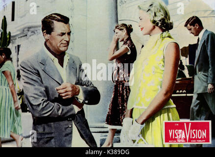 Pour attraper un voleur CARY GRANT ET GRACE KELLY Directeur : Alfred Hitchcock SORTIE DE FILM PAR PARAMOUNT PICTURES Date : 1955 Banque D'Images