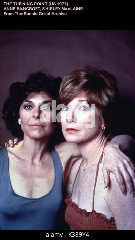 Le POINT TOURNANT ANNE BANCROFT, Shirley Maclaine Date : 1977 Banque D'Images