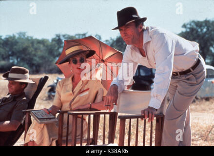 Chasseur BLANC, CŒUR NOIR MARTIN JACOBS, MEL MARTIN, CLINT EASTWOOD Date : 1990 Banque D'Images