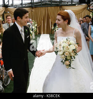 Mariage américain Jason Biggs et Alyson Hannigan UN FILM UNIVERSEL DE LA RONALD GRANT Date d'archivage : 2003 Banque D'Images