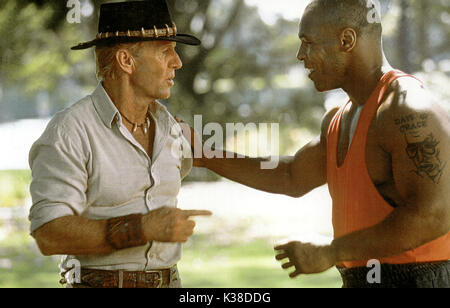 CROCODILE DUNDEE À LOS ANGELES PAUL HOGAN comme Crocodile Dundee, MIKE TYSON CROCODILE DUNDEE À LOS ANGELES Date : 2001 Banque D'Images