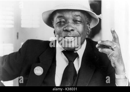 JOHN LEE HOOKER SUJET : FICHIERS DE PORTRAIT DE MUSIQUE, CHANTEUR DE BLUES ET GUITARISTE Banque D'Images