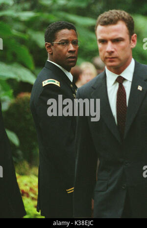 Le candidat mandchou Denzel Washington et Liev Schreiber Date : 2004 Banque D'Images