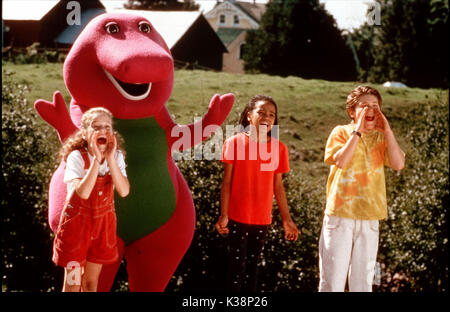 BARNEY'S GREAT ADVENTURE [ NOUS / 1998 ] DIANA RIZ, DAVID JOYNER, comme Barney, KYLA PRATT, Trevor Morgan Banque D'Images