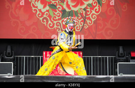 Opéra de Pékin : „Havoc in Heaven“ au Festival de Chine 2017 à Cologne, Allemagne. Banque D'Images