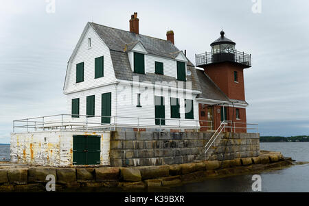 Rockland Breakwater Lighthouse, Rockland, USA Banque D'Images