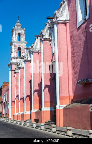 Vue de l'église de Santa Catalina de Siena à Puebla, Mexique Banque D'Images