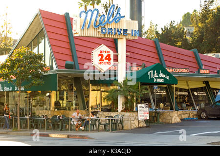 Mel's Drive In coffee shop sur le Sunset Strip à Los Angeles, CA Banque D'Images