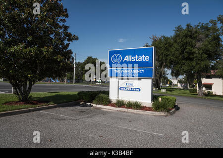 Agence d'assurance Allstate Leesburg, Florida USA Banque D'Images