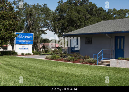 Agence d'assurance Allstate Leesburg, Florida USA Banque D'Images