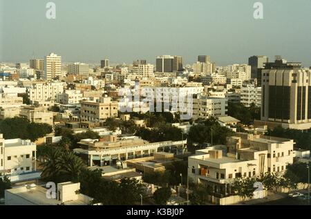 L'Arabie saoudite et d'affaires commerciales ville sur la mer Rouge, à Djeddah. Banque D'Images