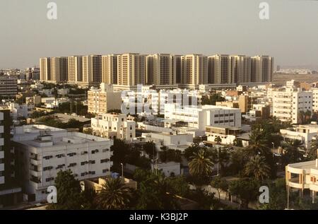 L'Arabie saoudite et d'affaires commerciales ville sur la mer Rouge, à Djeddah. Banque D'Images