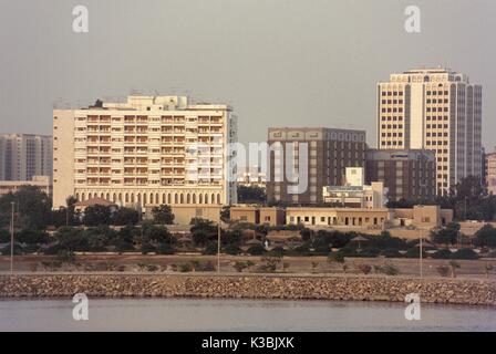 L'Arabie saoudite et d'affaires commerciales ville sur la mer Rouge, à Djeddah. Banque D'Images