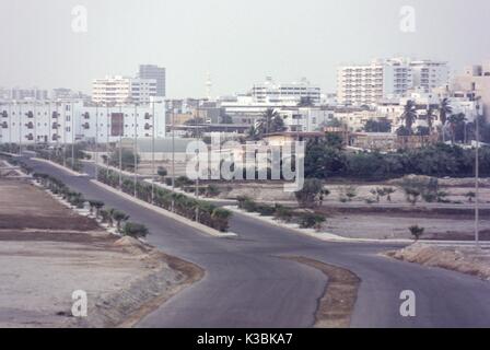 L'Arabie saoudite et d'affaires commerciales ville sur la mer Rouge, à Djeddah. Banque D'Images