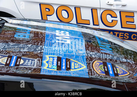 Monument commémoratif de la police nationale, Blue Lives Matter, Patriots, premiers intervenants, Capitole de Washington DC. Banque D'Images