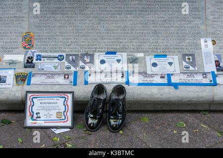 Monument commémoratif de la police nationale, Blue Lives Matter, Patriots, premiers intervenants, Capitole de Washington DC. Banque D'Images