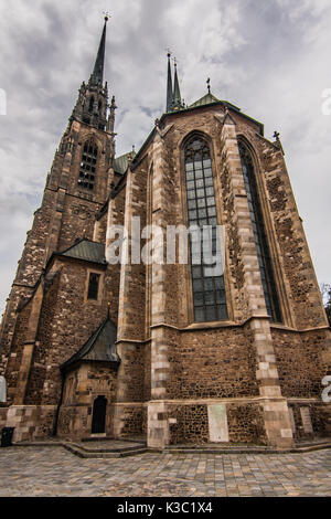 La Cathédrale des Saints Pierre et Paul, Brno Banque D'Images