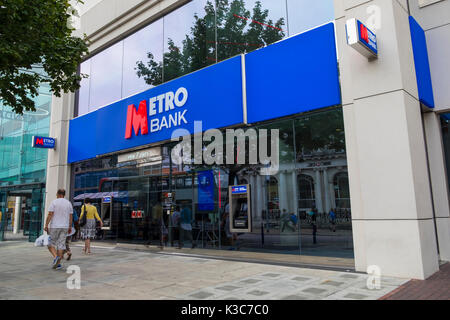 Metro bank, Eastbourne, Royaume-Uni Banque D'Images