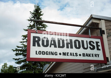 Le Roadhouse, Talkeetna, Alaska, USA Banque D'Images
