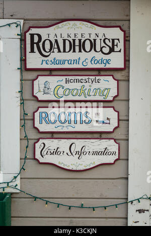Le Roadhouse, Talkeetna, Alaska, USA Banque D'Images