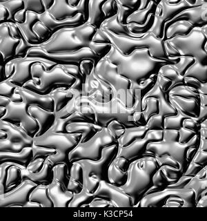 Seamless texture de métal liquide. Fond psychédélique coloré fait de l'entrelacement formes courbes. Illustration Banque D'Images