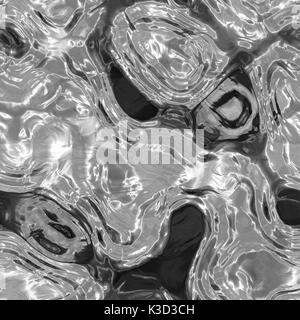 Seamless texture de métal liquide. Fond psychédélique coloré fait de l'entrelacement formes courbes. Illustration Banque D'Images