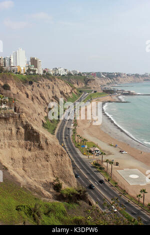 Pérou, Lima, Miraflores, Playa Costa Verde, Banque D'Images