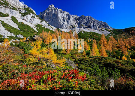 L'Autriche, la Styrie, le massif du Dachstein, le sud du massif du Dachstein, murs, du sud Banque D'Images