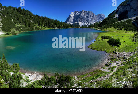 Autriche, Tyrol, Ehrwald, Seebensee, Banque D'Images