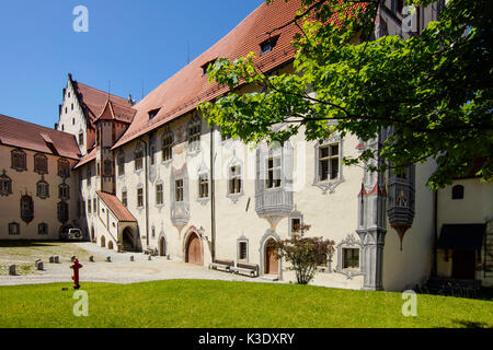 Haut château à Füssen au Lech, Allgäu, Bavière, Allemagne, Banque D'Images