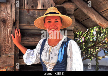 L'Allemagne, la Bavière, la vallée de l'Isar, wallgau, traditions, village, marché équitable, femme Banque D'Images