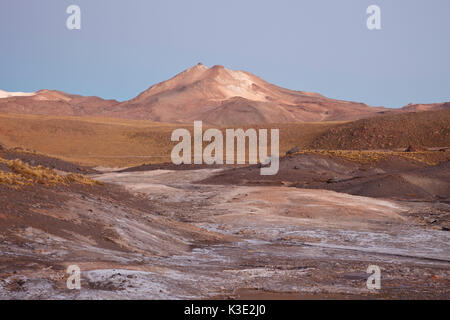 Le Chili, le Nord, les hautes terres andines, volcan, Banque D'Images