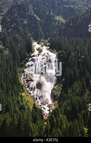 Autriche, Tyrol, Stubaital, cascade, Grawa Banque D'Images